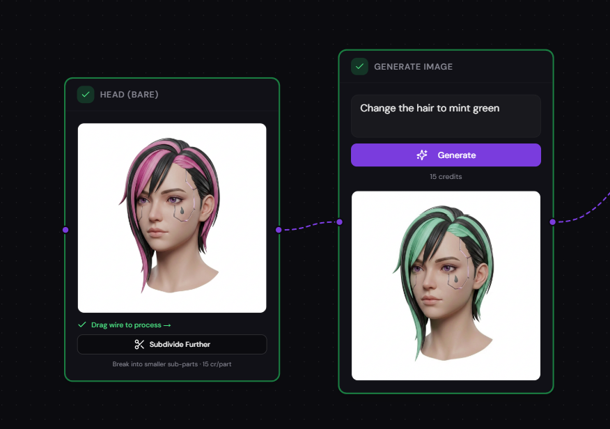 AI image generation and variations in Carve 3D